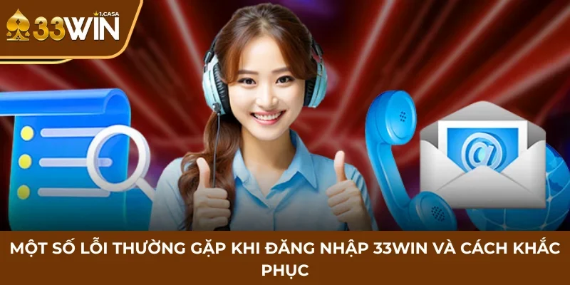Một số lỗi thường gặp khi đăng nhập 33WIN và cách khắc phục
